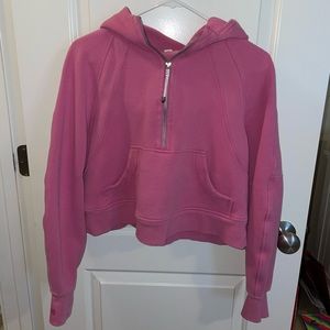 sonic pink quarter zip scuba
